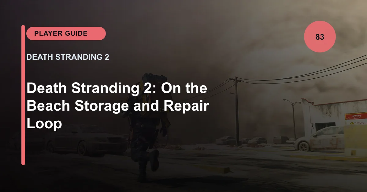 Death Stranding 2: On the Beach Storage and Repair Loop