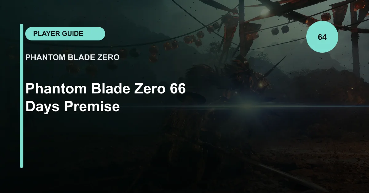 Phantom Blade Zero 66 Days Premise